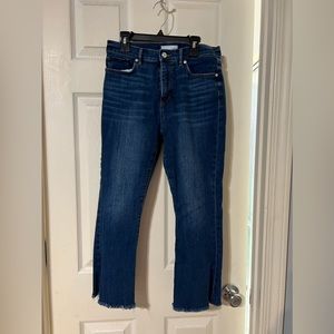 Loft Frayed Jeans size 4